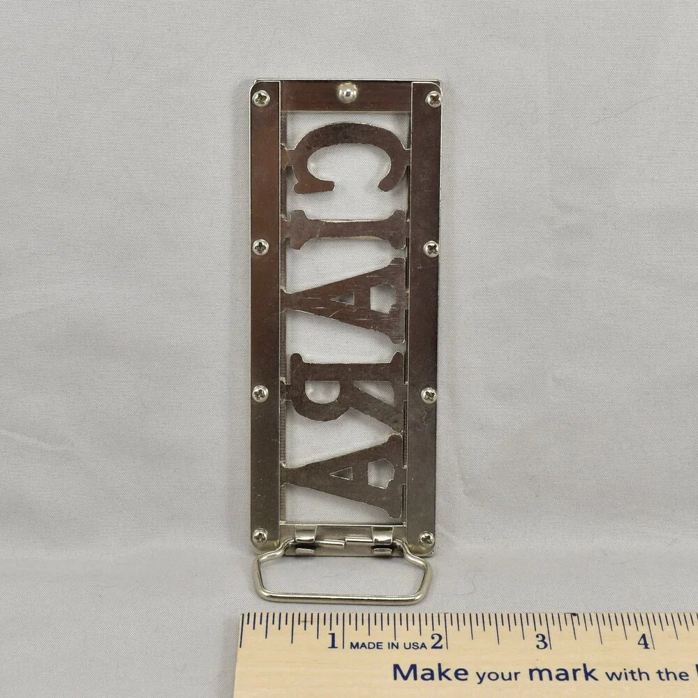 Belt Buckle Ciara Name Womens Rhinestones Shiny Sparkling‎ Silver Color Gift